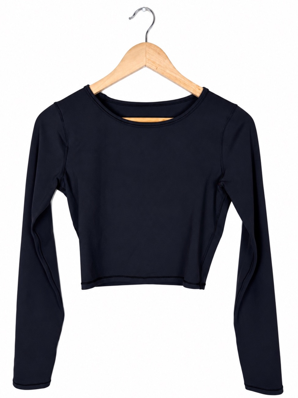 Lululemon Black Long Sleeve Cropped Athletic Top Women’s Size 6